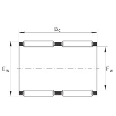 滾針及保持架組件 K95X103X40-ZW, 根據(jù) DIN 5405-1/ ISO 3030 標(biāo)準(zhǔn)，雙列